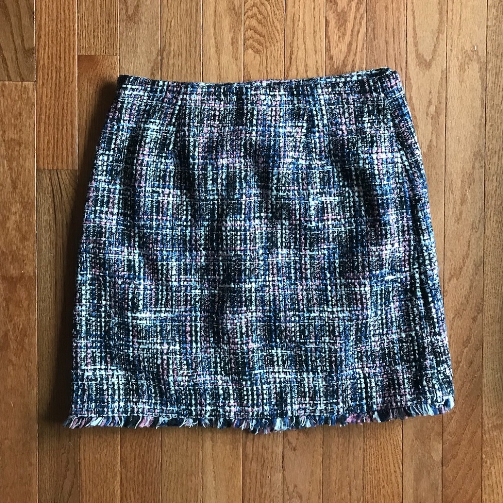 Loft Tweed Style Wrap A-Line Skirt - Picture 5 of 8